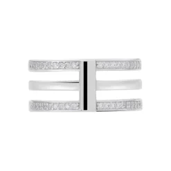 Histoire d'Or Bague Kirsten Argent Blanc Oxyde De Zirconium Sale