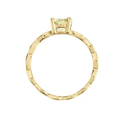 Histoire d'Or Bague Kurt Plaqué Or Jaune Oxyde De Zirconium plaqué or jaune oxyde vert Best