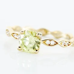 Histoire d'Or Bague Kurt Plaqué Or Jaune Oxyde De Zirconium plaqué or jaune oxyde vert Best