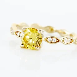 Histoire d'Or Bague Kurt Plaqué Or Jaune Oxyde De Zirconium plaqué or jaune oxyde champagne Best