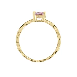 Histoire d'Or Bague Kurt Plaqué Or Jaune Oxyde De Zirconium plaqué or jaune oxyde rose New