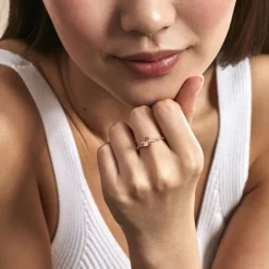 Histoire d'Or Bague Kurt Plaqué Or Jaune Oxyde De Zirconium plaqué or jaune oxyde champagne Online