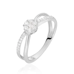 Histoire d'Or Bague Kuta Or Blanc Diamant Clearance