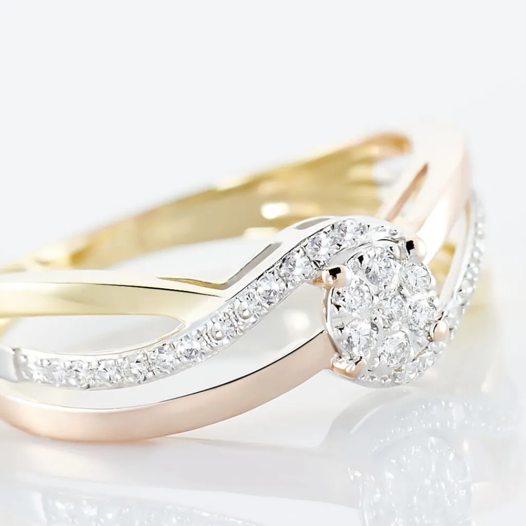 Histoire d'Or Bague Kyliane Or Tricolore Diamant Best