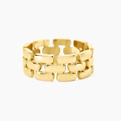 Histoire d'Or Bague Lady Code Acier Jaune Clearance