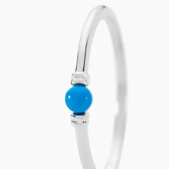 Histoire d'Or Bague Laelle Argent Blanc Turquoise Outlet