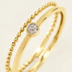 Histoire d'Or Bague Lazzaro Or Jaune Diamant Sale