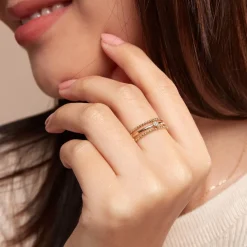 Histoire d'Or Bague Lazzaro Or Jaune Diamant Sale