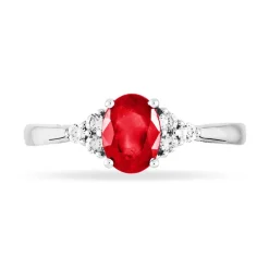 Histoire d'Or Bague Lea Or Blanc Rubis Et Diamant Sale