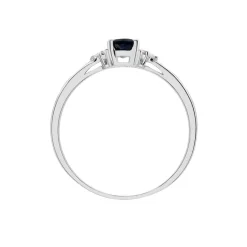 Histoire d'Or Bague Lea Or Blanc Saphir Et Diamant