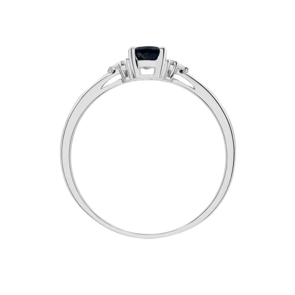 Histoire d'Or Bague Lea Or Blanc Saphir Et Diamant