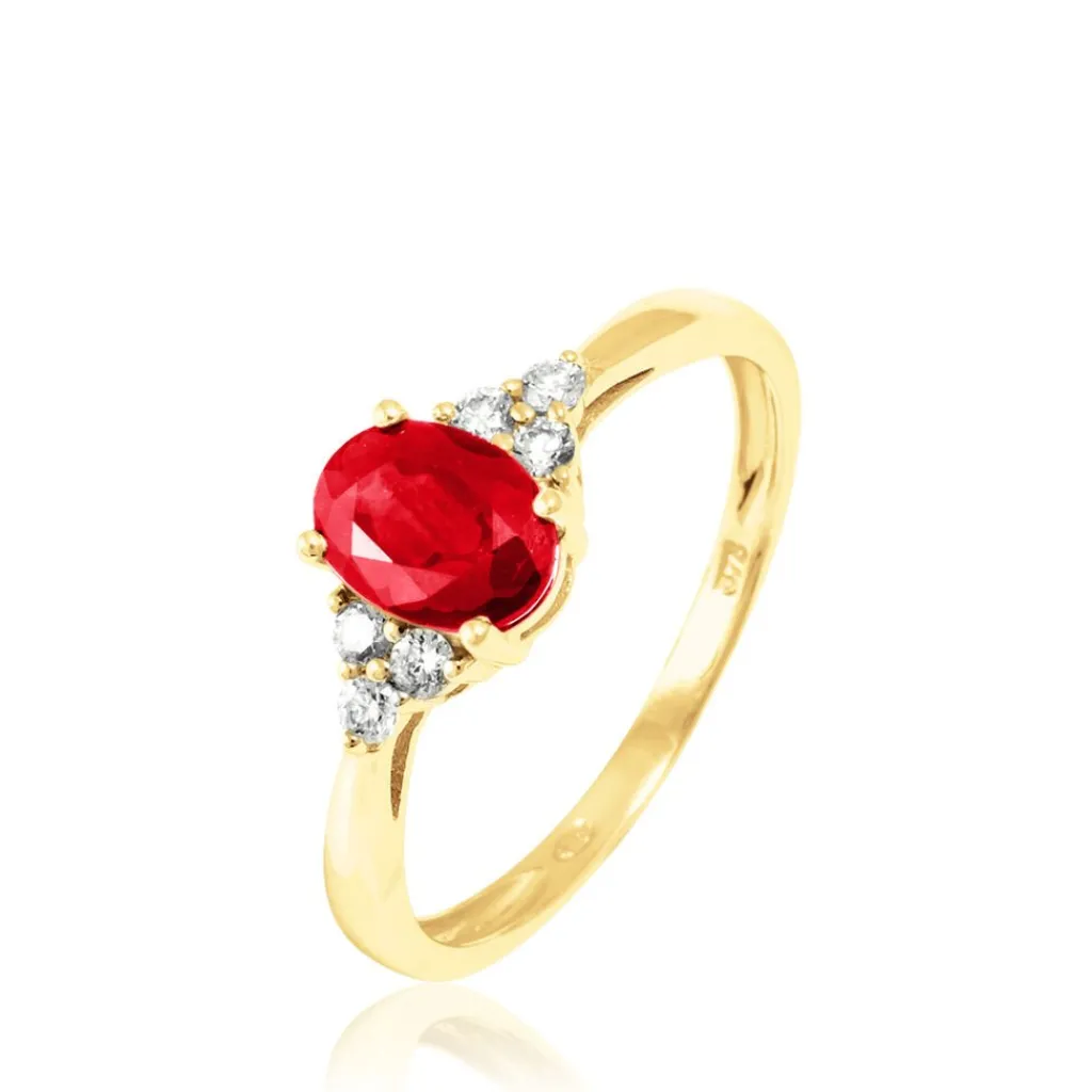 Histoire d'Or Bague Lea Or Jaune Rubis Et Diamant Sale