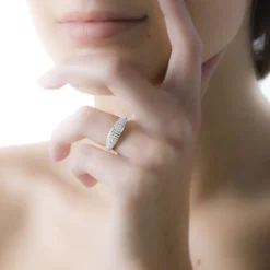 Histoire d'Or Bague Leanne Argent Blanc Oxyde De Zirconium Best