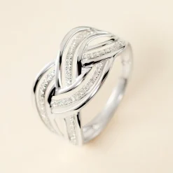 Histoire d'Or Bague Leopoldine or blanc diamant