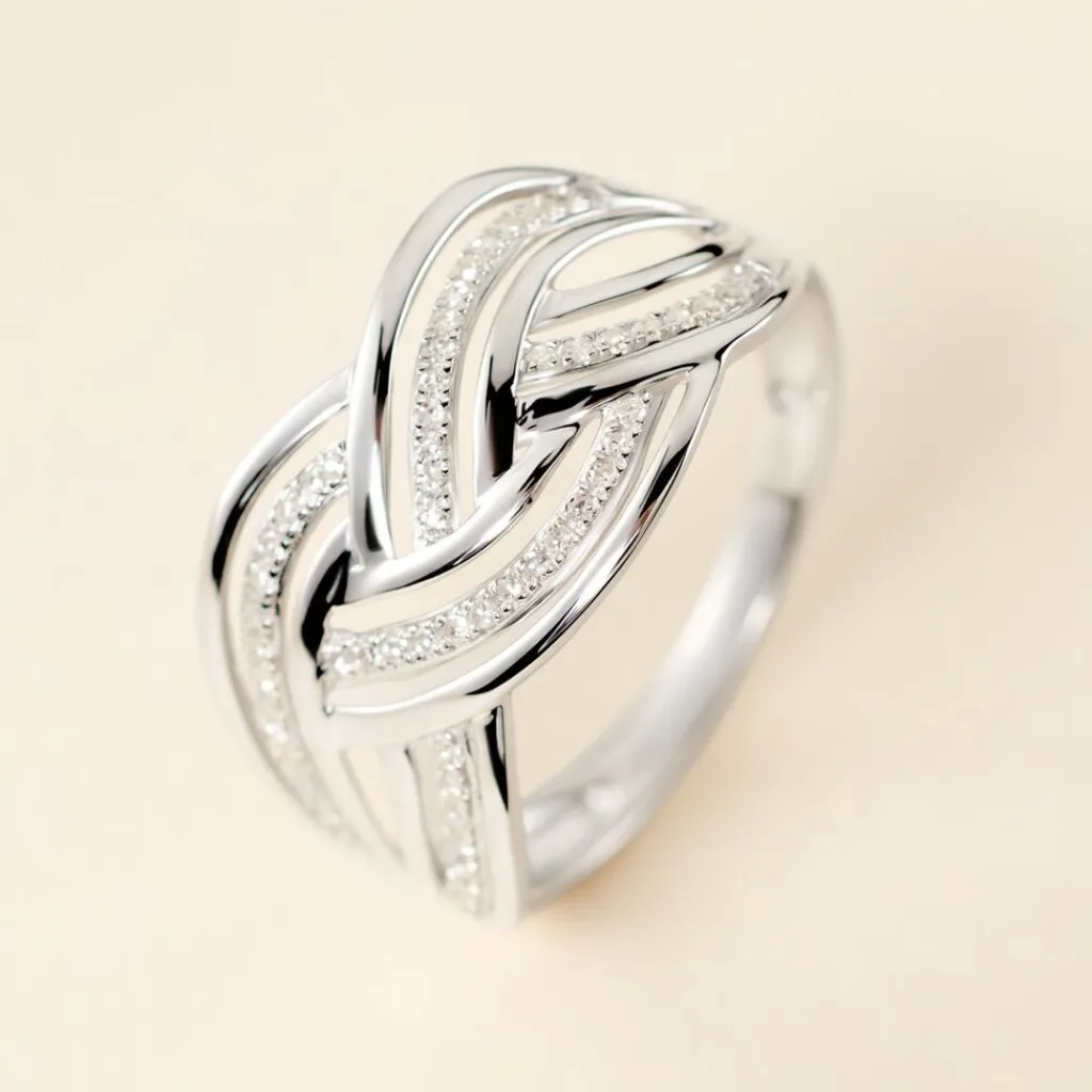 Histoire d'Or Bague Leopoldine or blanc diamant