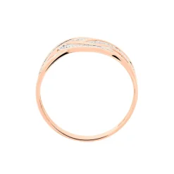 Histoire d'Or Bague Leopoldine Or Rose Diamant Outlet