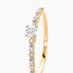 Histoire d'Or Bague Les Inseparables or jaune diamant Outlet
