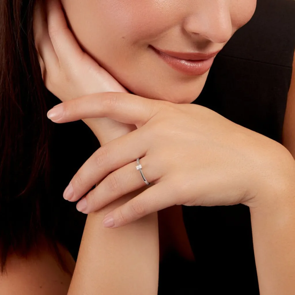 Histoire d'Or Bague Les Inseparables or blanc diamant Best