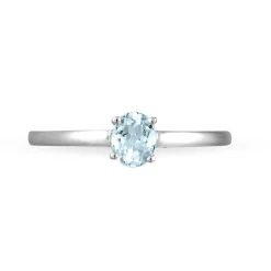 Histoire d'Or Bague Lily Or Blanc Aigue Marine Best