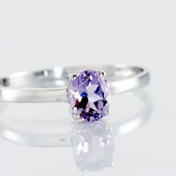 Histoire d'Or Bague Lily Or Blanc Amethyste or blanc amethyste violette Clearance