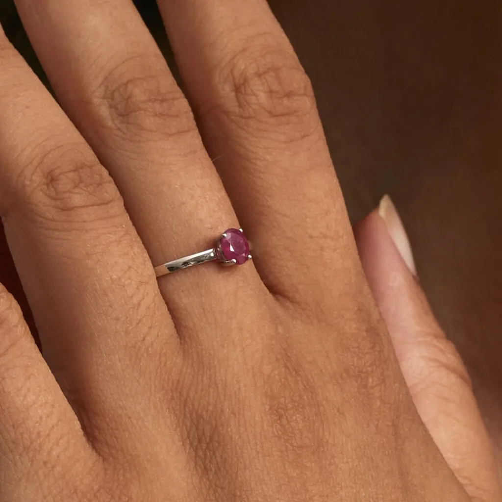 Histoire d'Or Bague Lily Or Blanc Rubis Sale