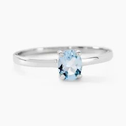 Histoire d'Or Bague Lily Or Blanc Topaze or blanc topaze bleue Sale
