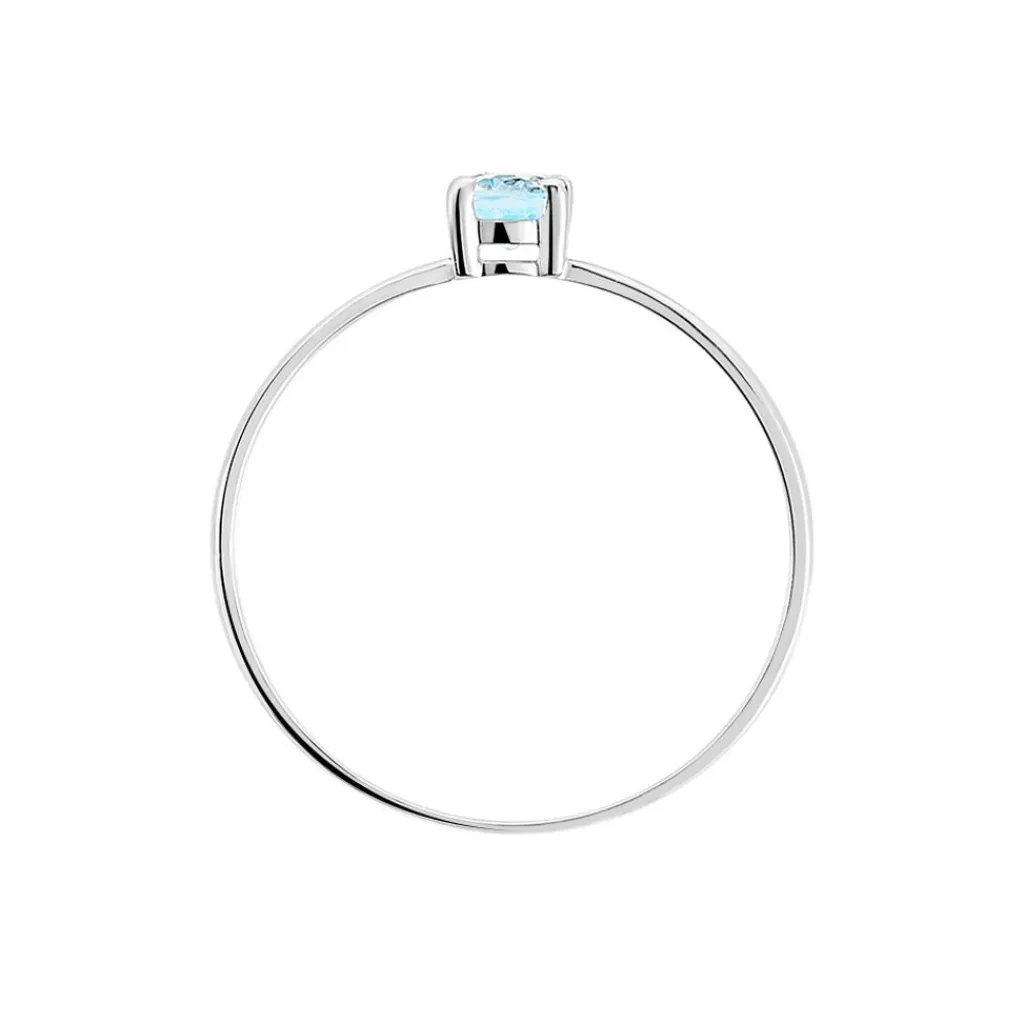 Histoire d'Or Bague Lily Or Blanc Topaze or blanc topaze bleue Sale