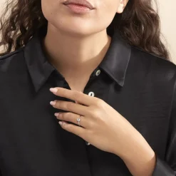 Histoire d'Or Bague Lily Or Blanc Topaze or blanc topaze bleue Sale