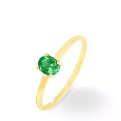 Histoire d'Or Bague Lily Or Jaune Emeraude Hot