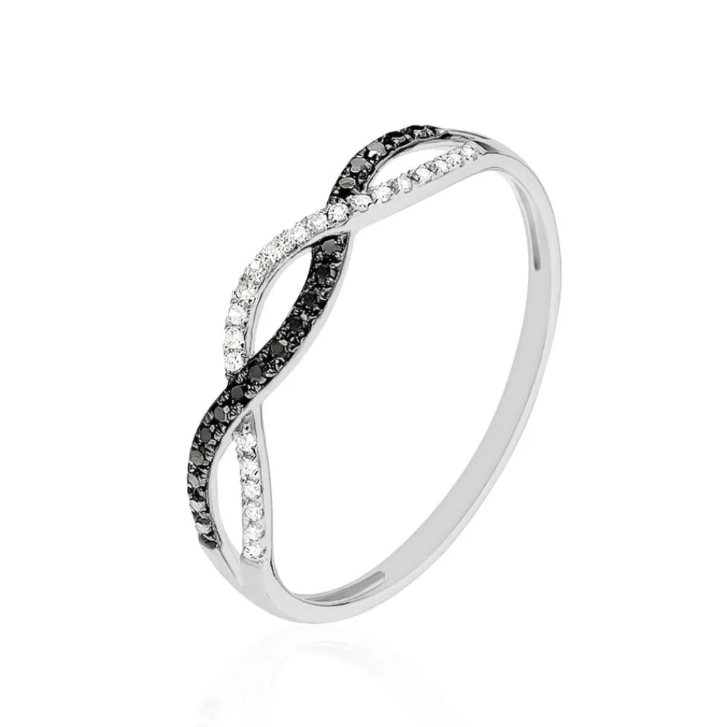 Histoire d'Or Bague Lilybeth Or Blanc Diamant Hot