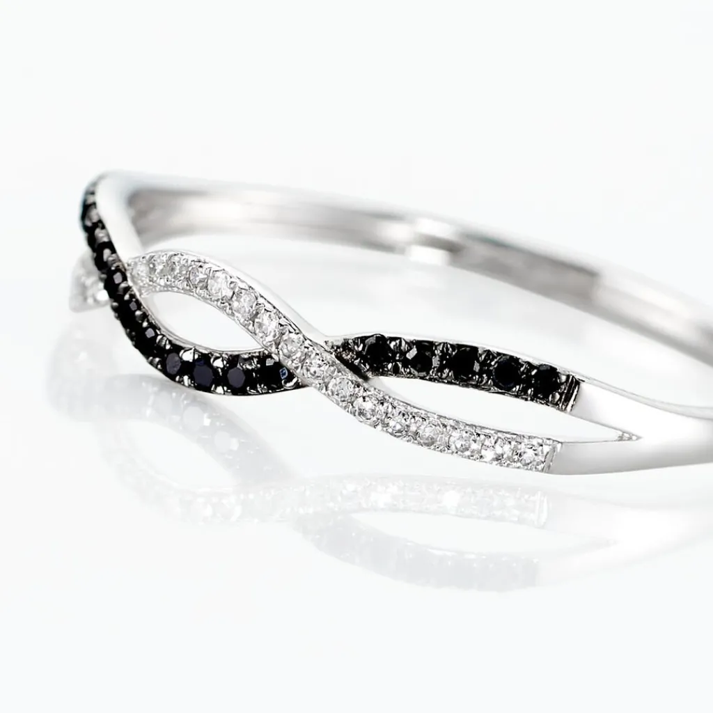 Histoire d'Or Bague Lilybeth Or Blanc Diamant Hot
