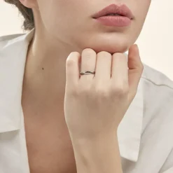 Histoire d'Or Bague Lilybeth Or Blanc Diamant Hot