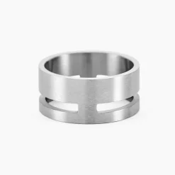 Histoire d'Or Bague Line Acier Blanc Sale