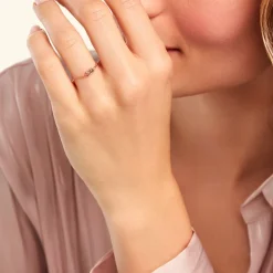 Histoire d'Or Bague Lipa Argent Rose Oxyde De Zirconium argent rose oxyde vert Outlet