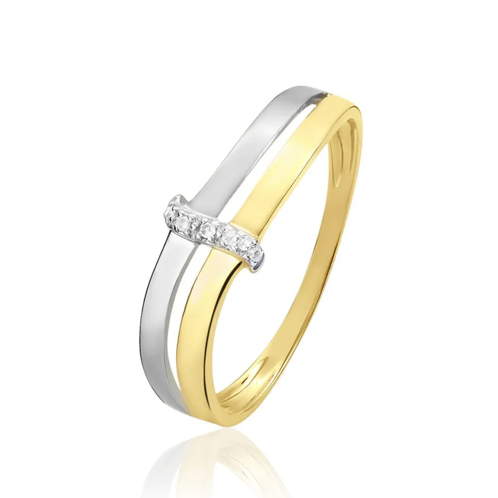 Histoire d'Or Bague Lisella Or Bicolore Diamant Outlet