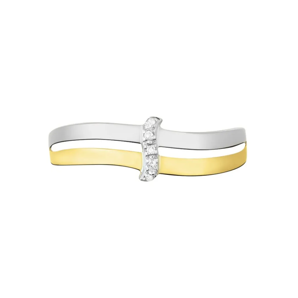 Histoire d'Or Bague Lisella Or Bicolore Diamant Outlet