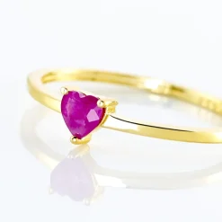 Histoire d'Or Bague Lissounia or jaune rubis Discount