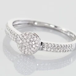 Histoire d'Or Bague Lisyae Or Blanc Diamants Clearance
