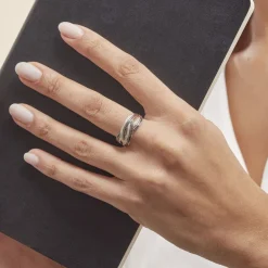 Histoire d'Or Bague Lola Or Blanc Diamant Discount