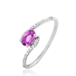 Histoire d'Or Bague Loriane Or Blanc Topaze Et Oxyde De Zirconium Online