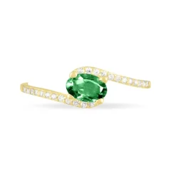 Histoire d'Or Bague Loriane Or Jaune Emeraude Et Diamant Online