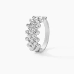 Histoire d'Or Bague Louisette Argent Blanc Outlet