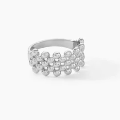 Histoire d'Or Bague Louisette Argent Blanc Outlet