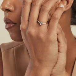 Histoire d'Or Bague Love Ring Or Jaune Topaze Oxyde De Zirconium or jaune topaze bleu sky Hot