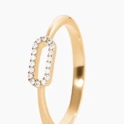 Histoire d'Or Bague Lueur Plaqué Or Jaune Oxyde De Zirconium Hot