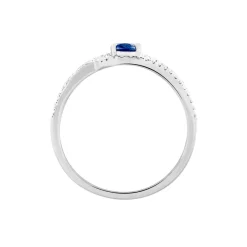 Histoire d'Or Bague Lyna Or Blanc Saphir Et Diamant Hot