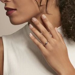 Histoire d'Or Bague Lyse Argent Blanc Oxyde De Zirconium New