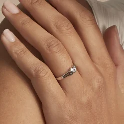 Histoire d'Or Bague Lyse Argent Blanc Oxyde De Zirconium New