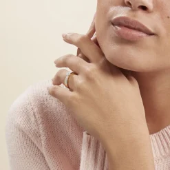 Histoire d'Or Bague Magnolia Croisee Or Jaune Diamant Best