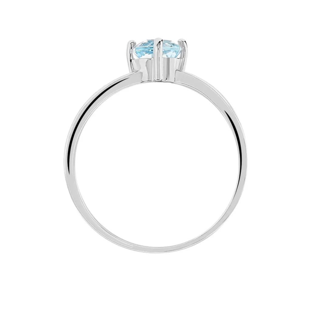 Histoire d'Or Bague Mahina Or Blanc Topaze Discount